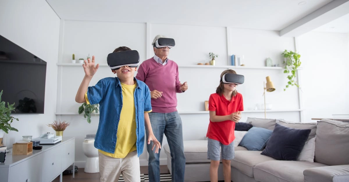 Семья обсуждает баланс между цифровыми развлечениями и обязанностями